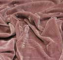 Premium Silk Rayon Velvet Fabric - Azalea, 45" Width (1 Yard)