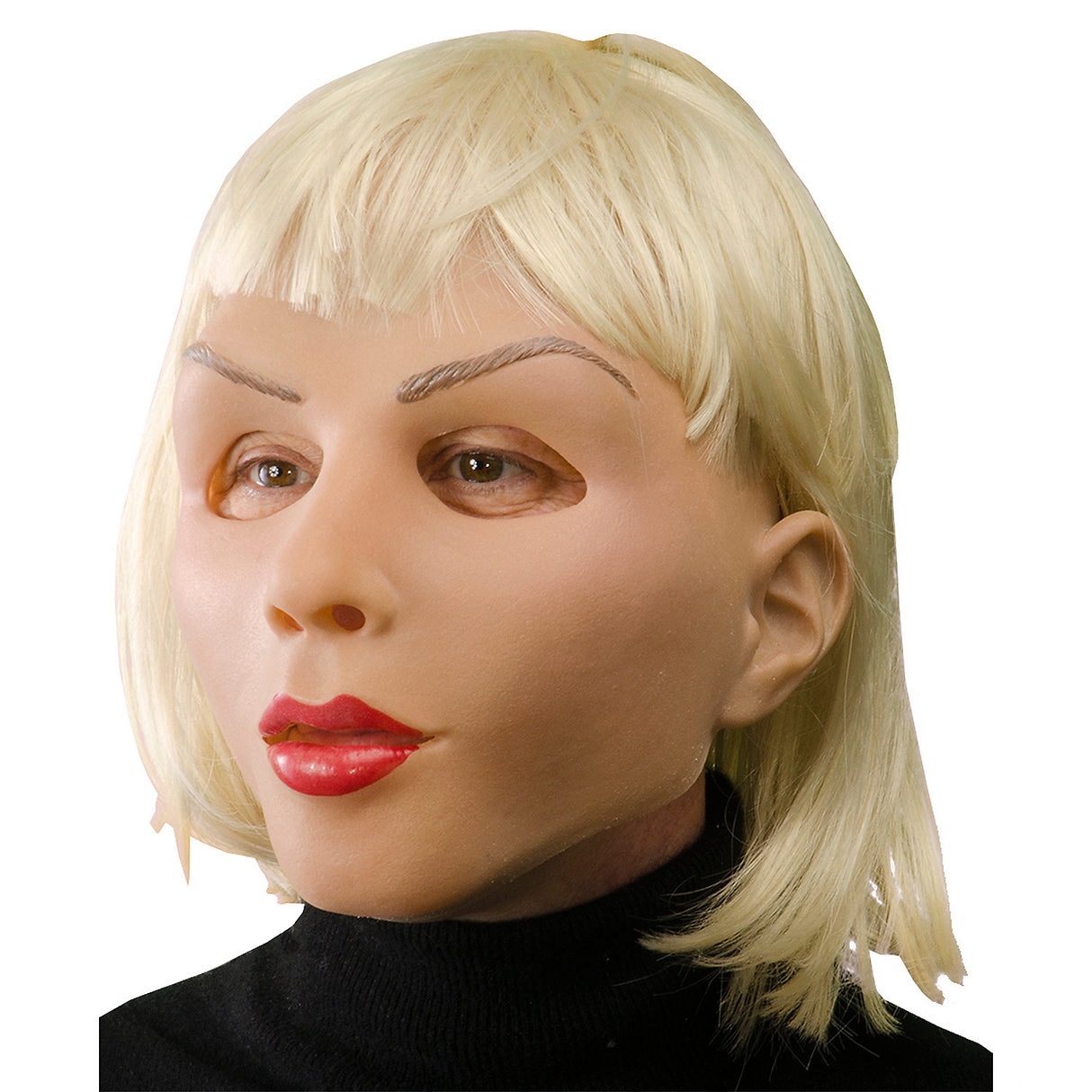 Premium Blonde Beautiful Mask for Halloween Costume Parties and Photo Opportunities