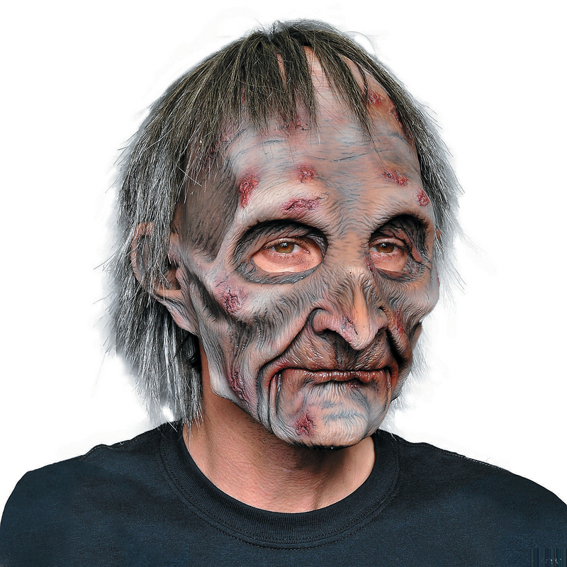 Scary Exhumed Corpse Mask for Halloween Parties and Frightful Costume Events