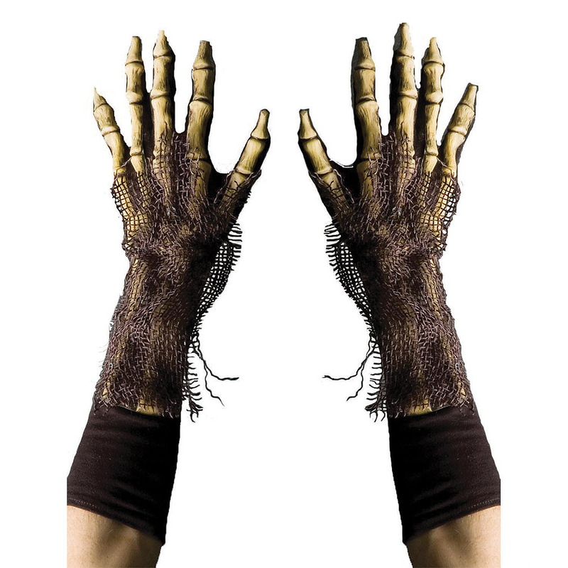 Grim Reaper Hand Gloves for Creepy Halloween Costumes and Parties
