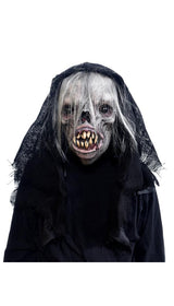 Hooded Space Imp Alien Mask for Scary Halloween Costumes for Men and Women