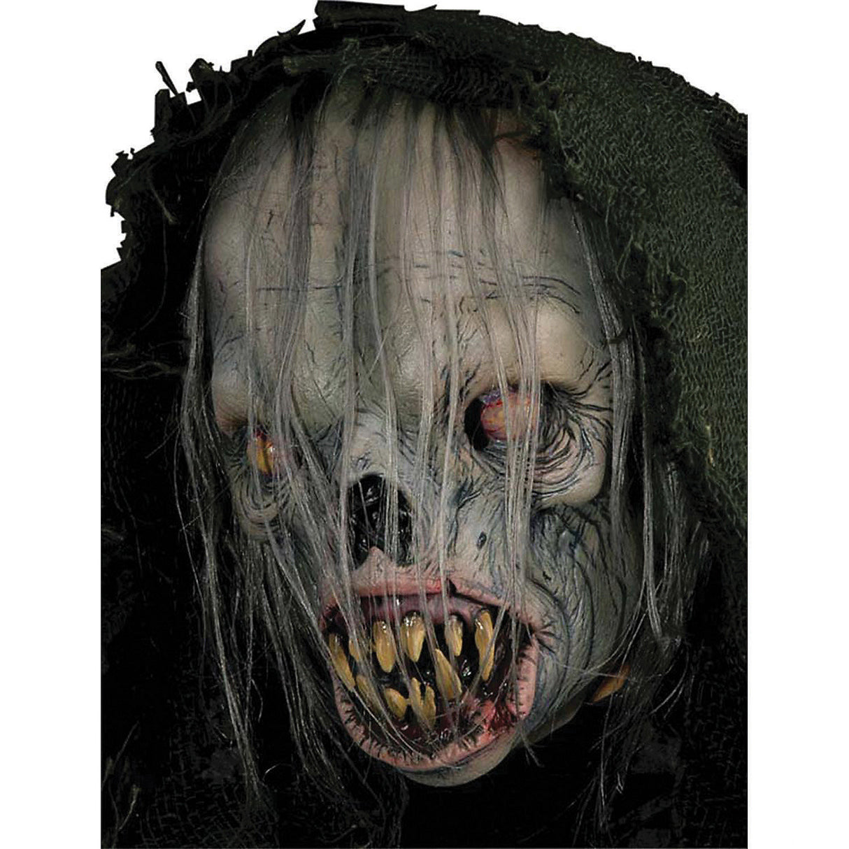 Premium Hooded Space Imp Alien Mask for Halloween Parties Costume Events and Sci Fi Themed Celebrations