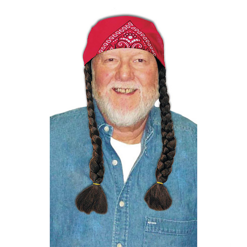Classic Old Hippie Brown Wig for Costume Parties Themed Events and Dress-Up Fun
