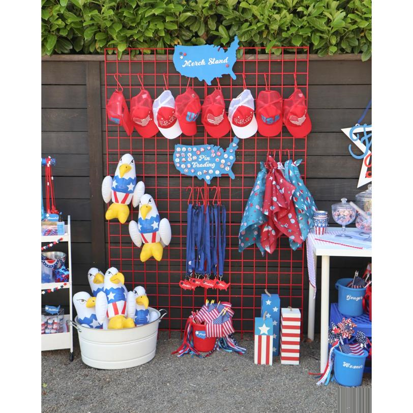 22" - 25" Patriotic Mesh Back Polyester Trucker Hats - 12 Pc.