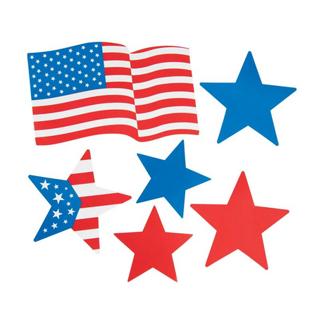 Patriotic Wall Cutouts - 30 Pc.