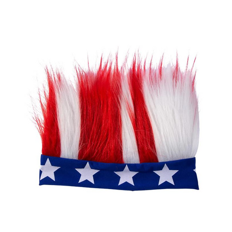 Adults Patriotic Crazy Hair Headband