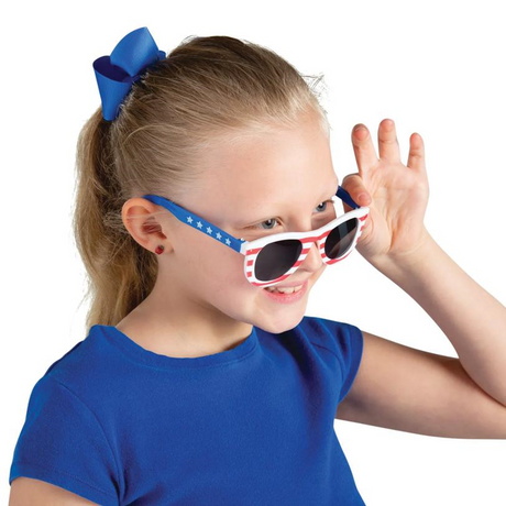 5" Bulk 50 Pc. Kids Patriotic Plastic Sunglasses