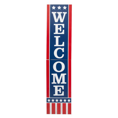 Patriotic Porch Welcome Sign