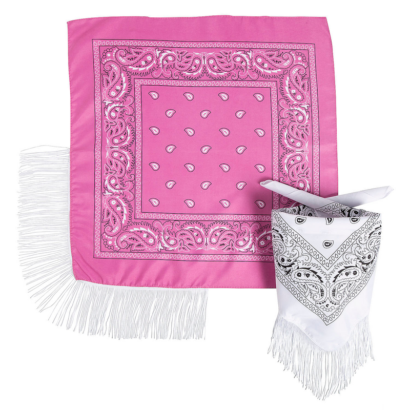 Stylish Cowgirl Fringe Bandanas for Bachelorette Parties Rodeos and Halloween Costume Accessory