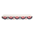 73" x 19" Vintage Americana Cotton Bunting Mantel Scarf