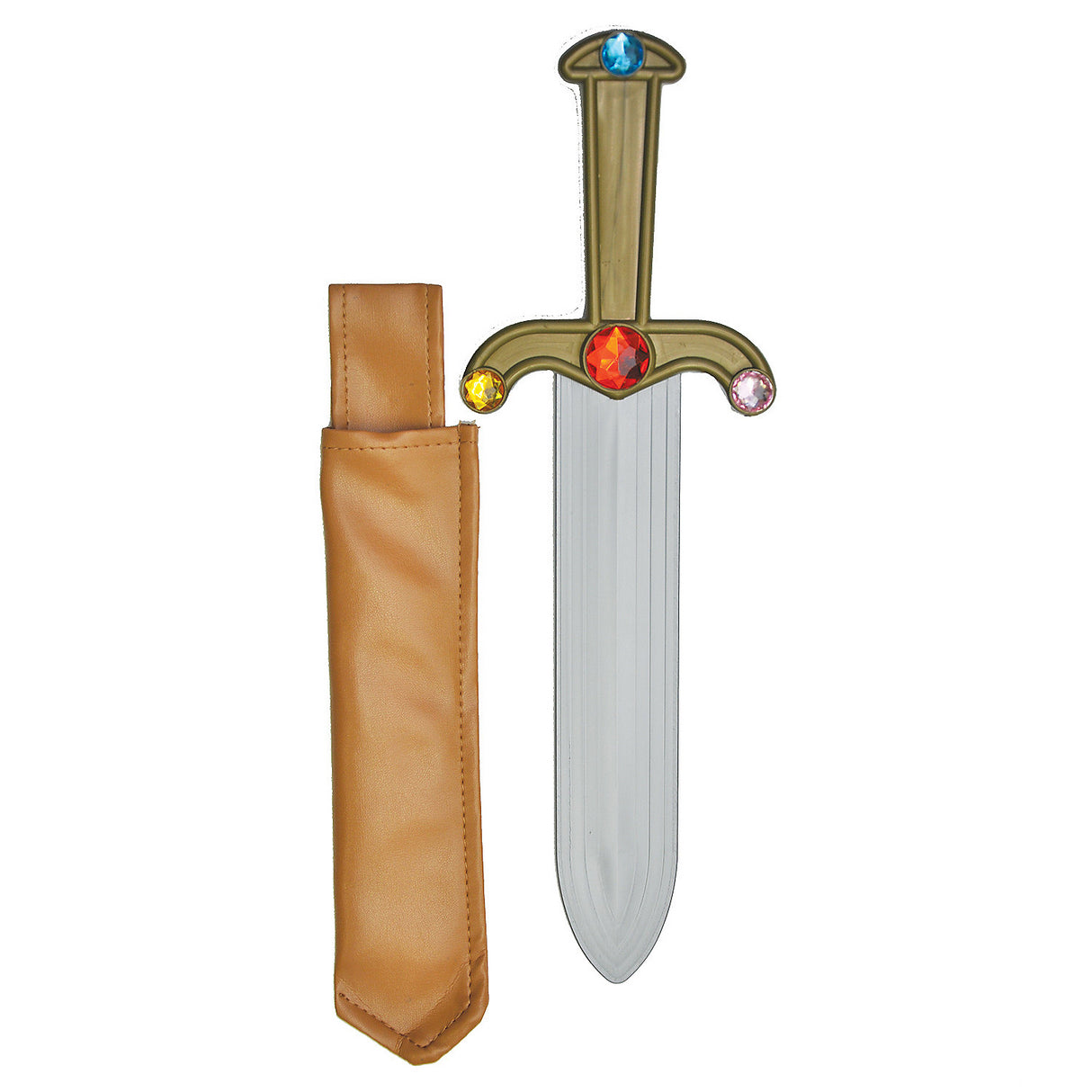 Jeweled Dagger with Sheath for Historical Costume Accessories and Roleplaying