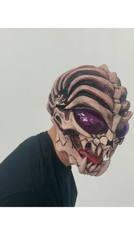Máscara de alienígena para fiestas de disfraces de Halloween aterradoras y casas encantadas