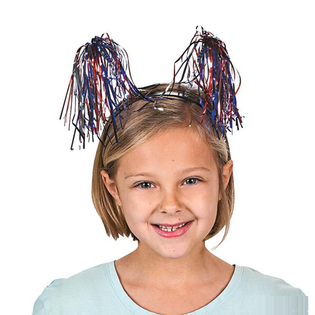 Patriotic Tinsel Head Boppers - 12 Pc.