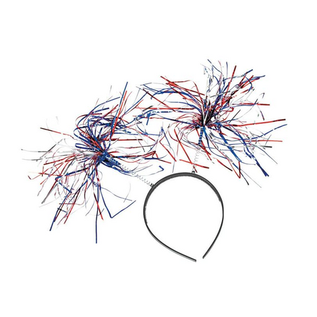 Patriotic Tinsel Head Boppers - 12 Pc.