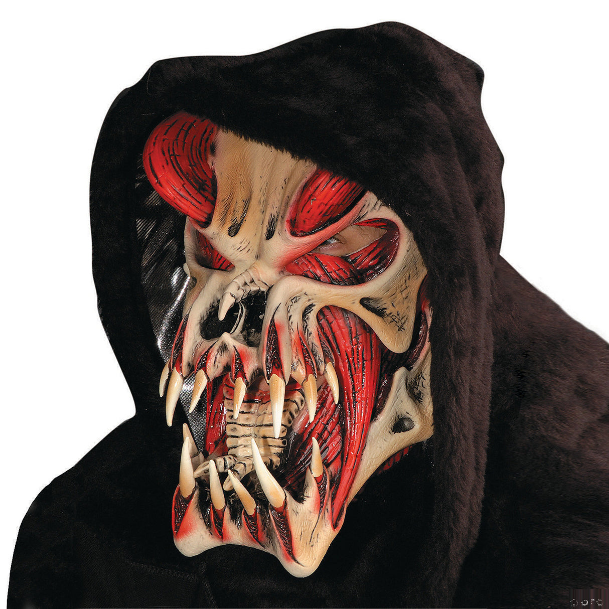 Authentic Predator Red Mask for Halloween Parties Costume Events and Sci Fi Adventures