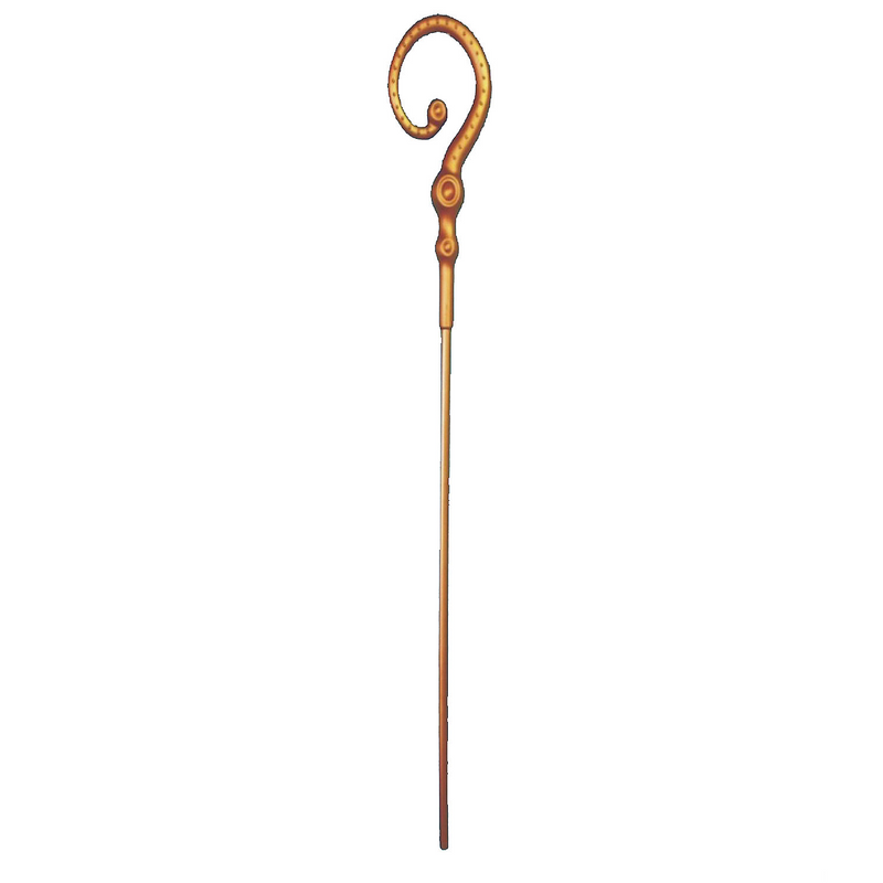 Gold Kings Staff for Fantasy Costumes and Biblical Themed Parties