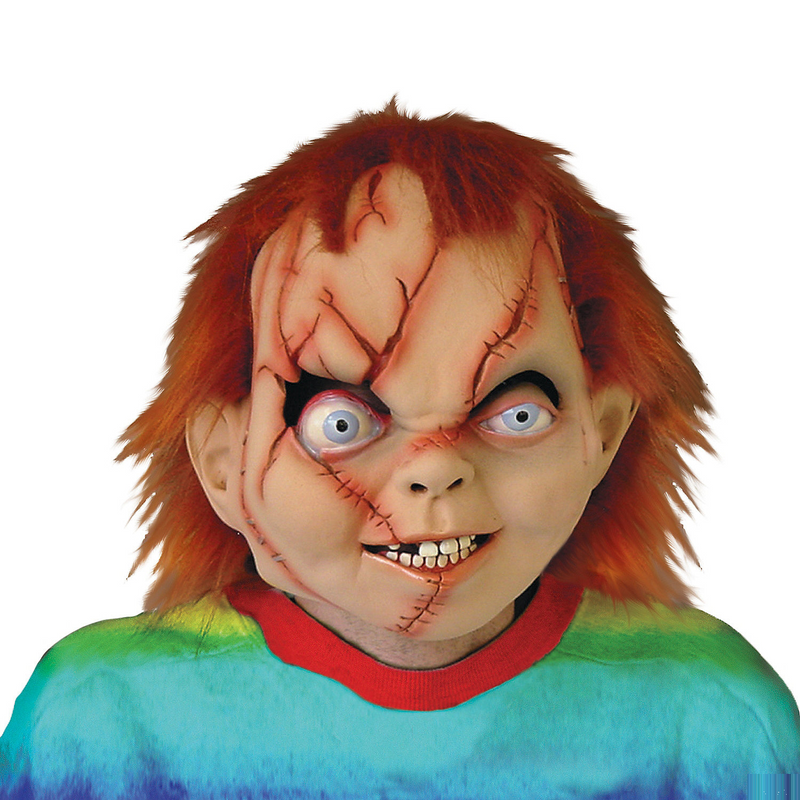 Chucky Seed Latex Mask for Halloween Scares and Costume Parties