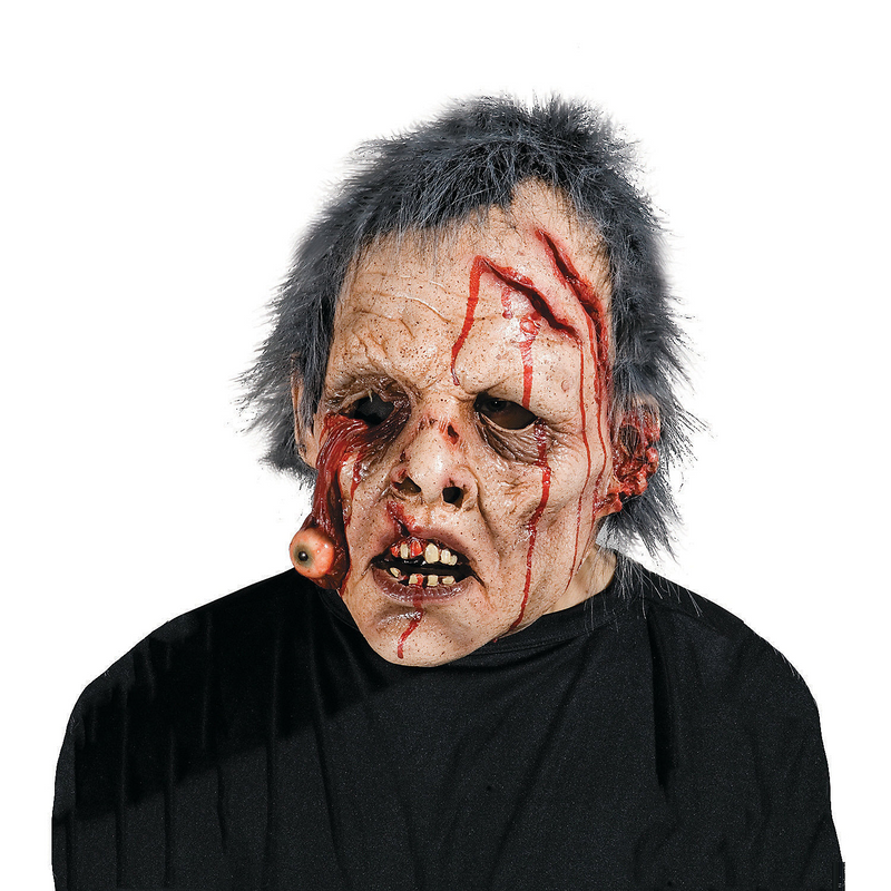 Spooky Why Yes Eye Doo Latex Mask for Halloween Parties and Costume Events