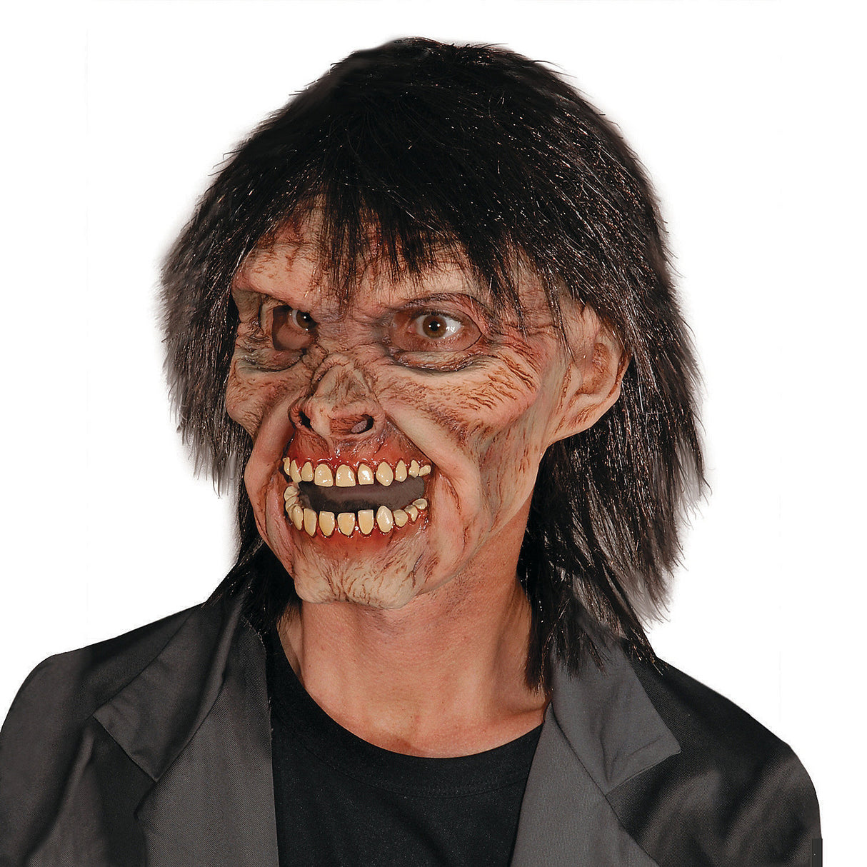 Realistic Mr Living Dead Latex Mask for Halloween Parties and Zombie Costume Events