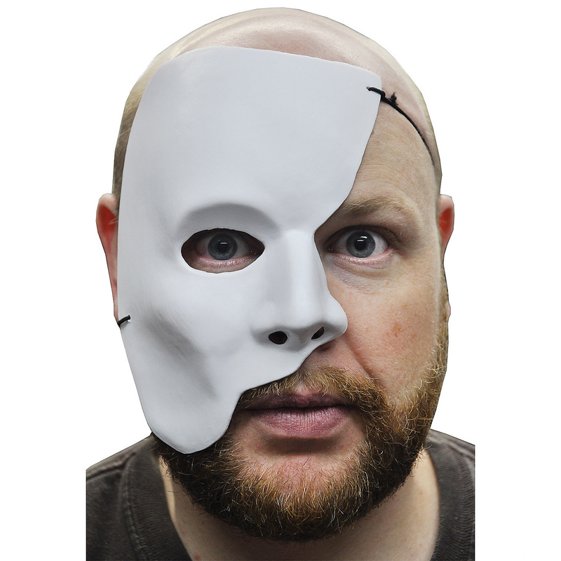 Partial Face Mask for Phantom Horror Costumes Perfect for Adults