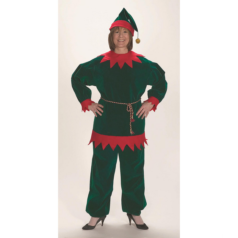 Adult Velvet Elf Suit