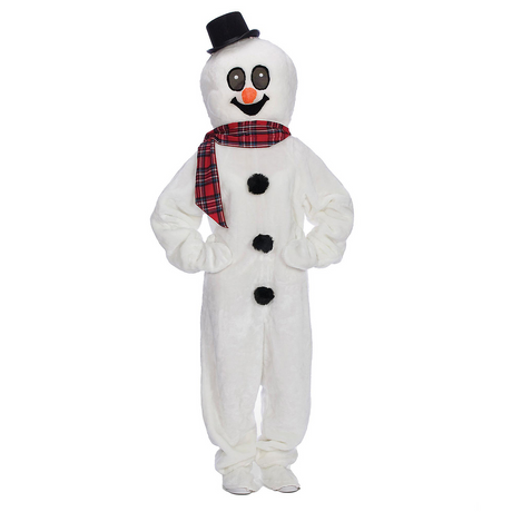 Snowman Suit with Mascot Head