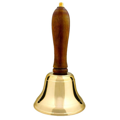 Christmas Brass Hand Bell 8"