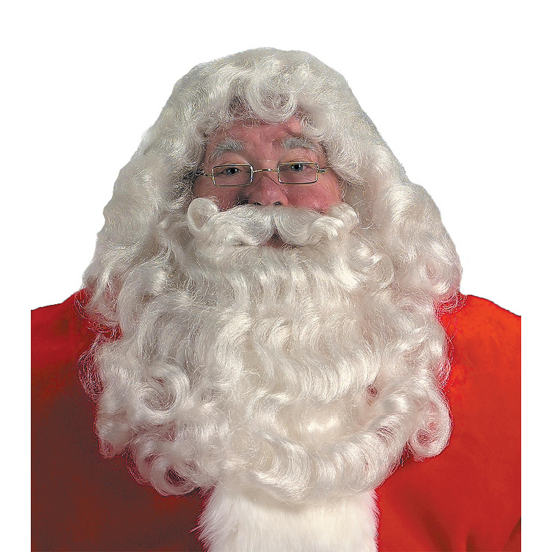 professional santa costume; santa wig; santa beard; santa wig beard set; christmas event costume; santa costume accessory; holiday costume