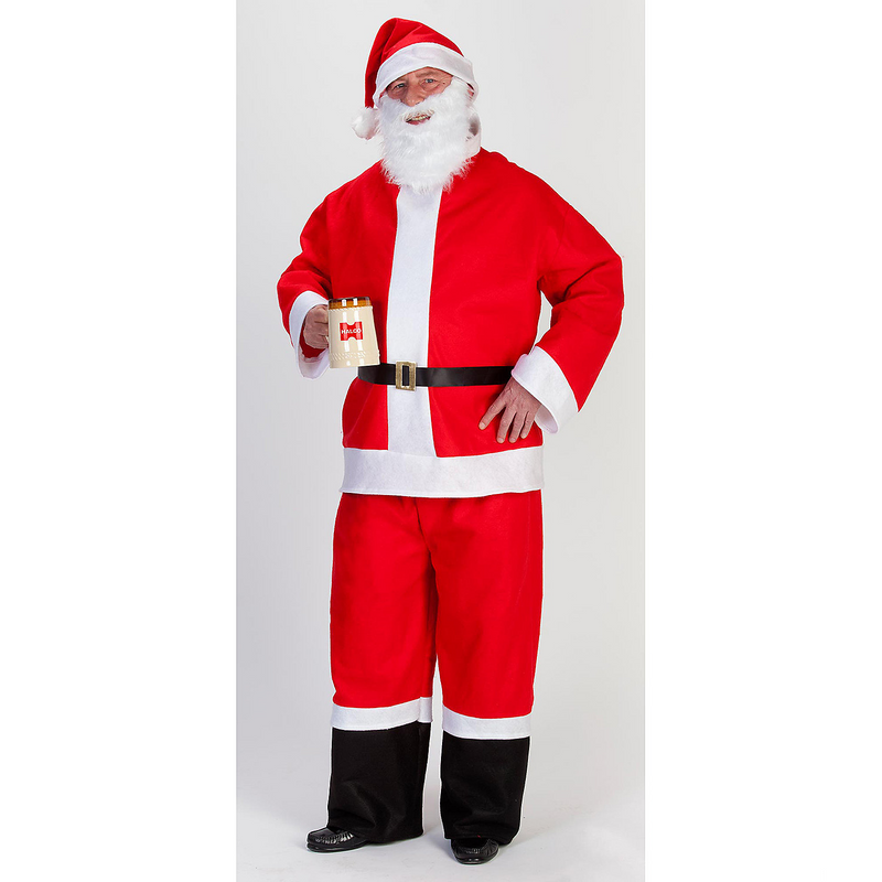 Saloon Spree Santa costume for Christmas caroling and holiday festivities