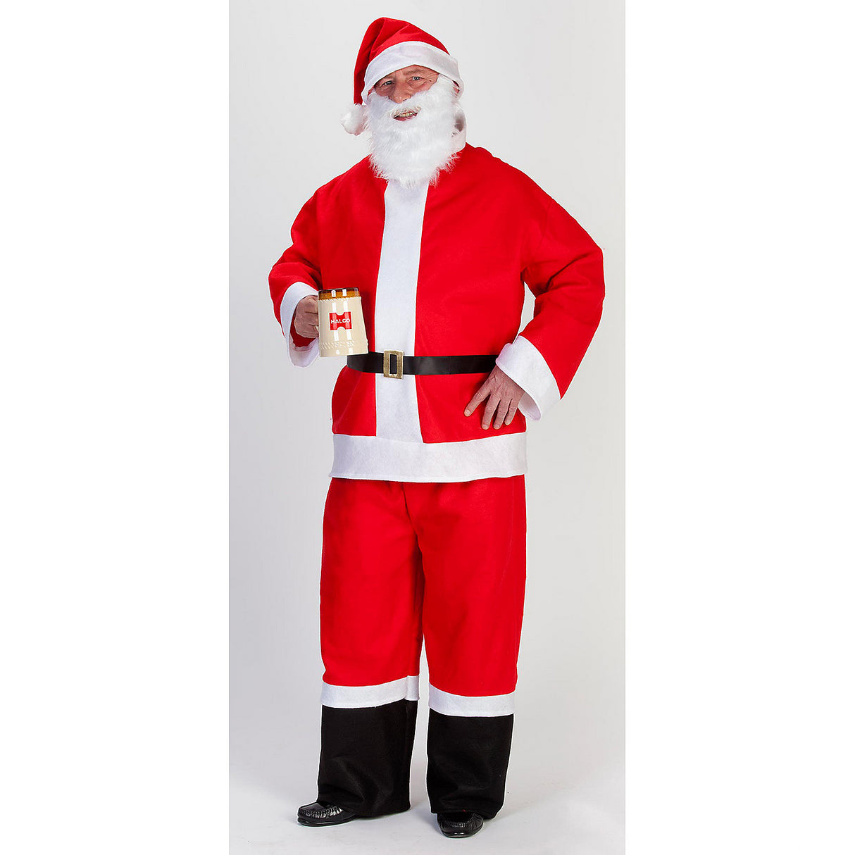 Saloon Spree Santa Costume for Christmas Caroling Parties and Holiday Festivities