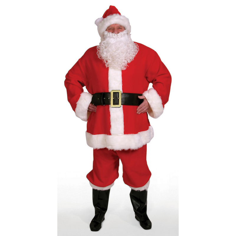 RADYAN Economy Santa Suit - Classic Costume for Holiday Events and Parties product image showing the product clearly