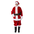 Burgundy Deluxe Santa With Outside Pockets Costume
