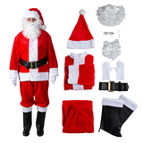 10-Piece Plush Santa Suit Set