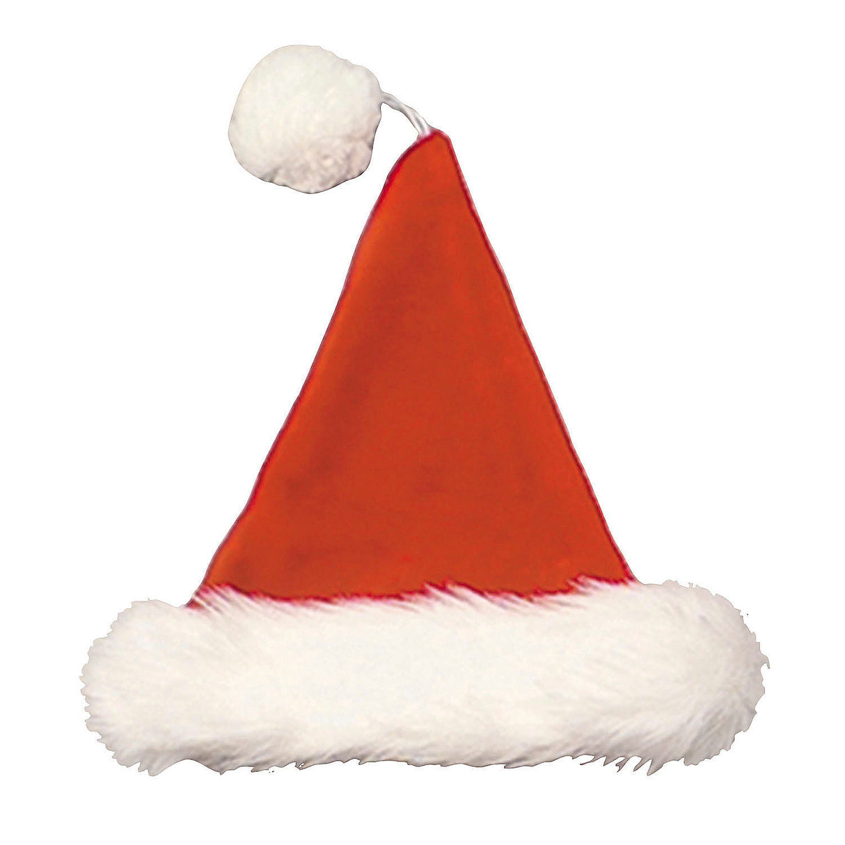 Traditional Plush Velvet Santa Hat for Holiday Parties and Festive Celebrations