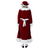 Burgundy Velvet Mrs. Claus Costume