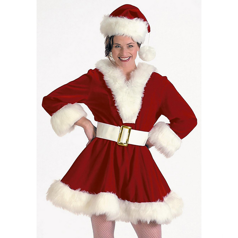 Burgundy Velvet Perky Pixie Costume