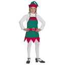 Child's Elf Holiday Apron & Hat - One Size Fits Most