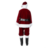 Burgundy Velvet Santa Suit