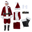 Burgundy Velvet Santa Suit