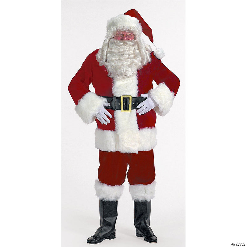 Burgundy Velvet Santa Suit - XXXL