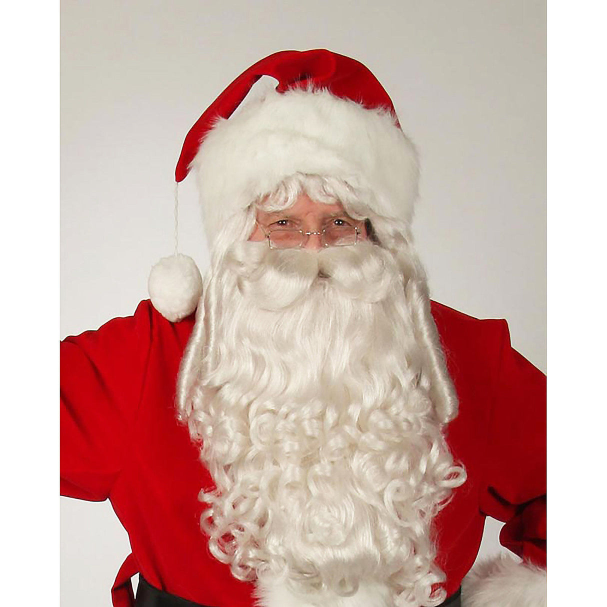 Regal Red Velvet Santa Hat for Holiday Celebrations Christmas Parties and Festive Gatherings