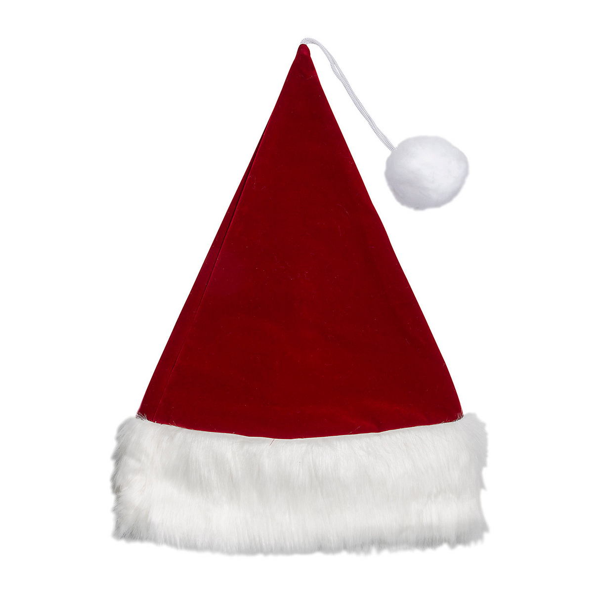 Burgundy Velvet Santa Hat