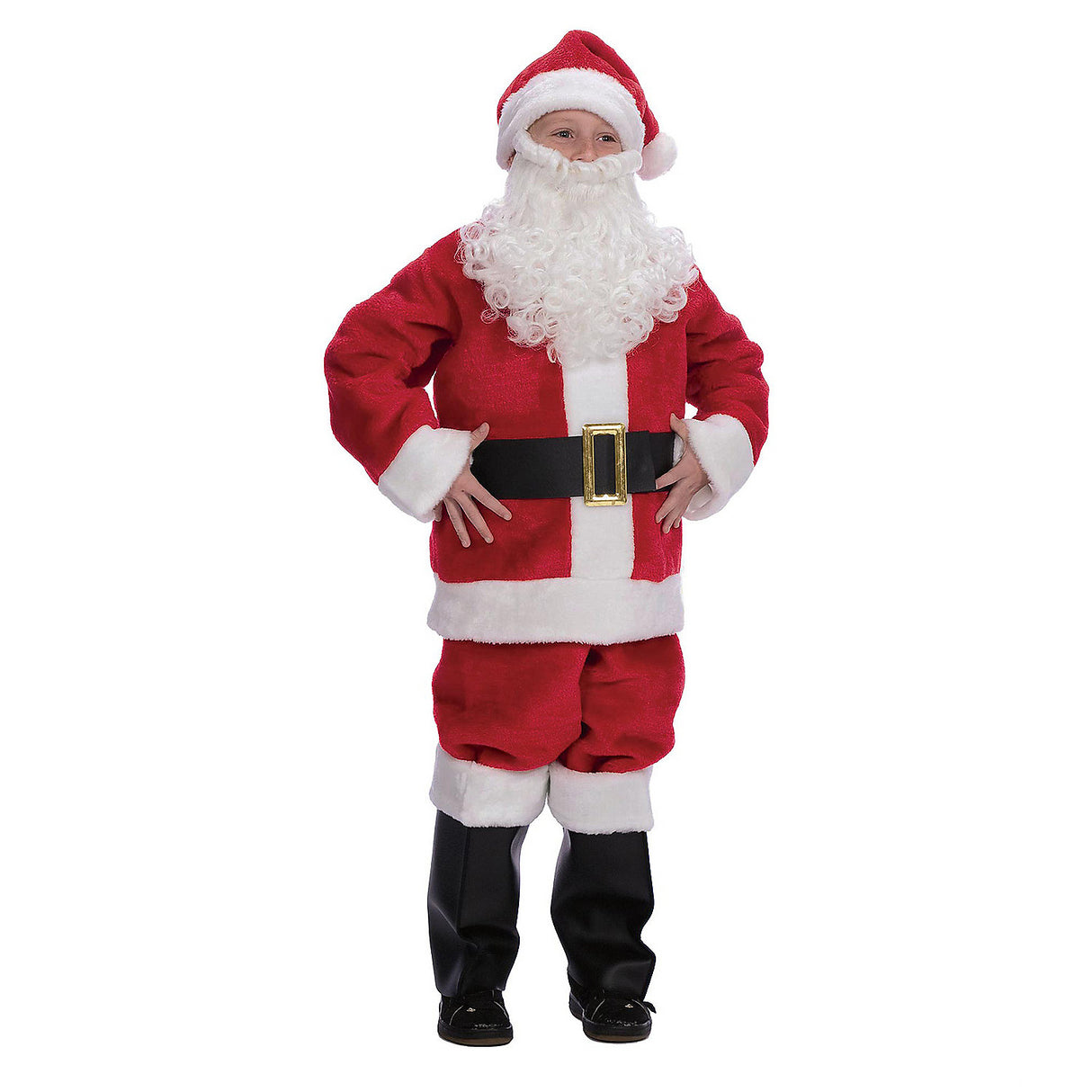Child's Plush Santa Suit for Christmas Plays Holiday Celebrations and Fun Costume Events