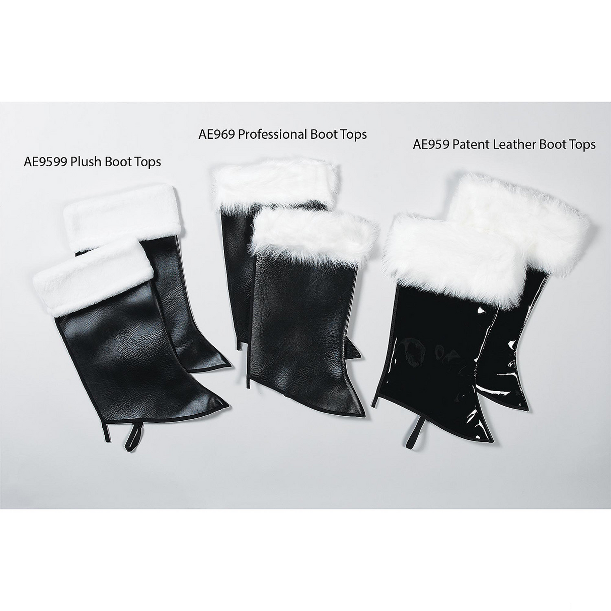 Patent Leather Santa Boot Tops