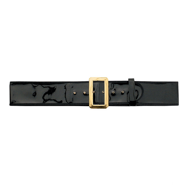 Glossy Patent Leather Santa Belt