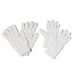 Deluxe White Nylon Santa Gloves