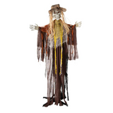 Standing Animated Skeletal Reaper Halloween Decoration 6 Ft.