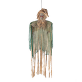 Hanging Animated Skeleton Witch Halloween Decoration 66"