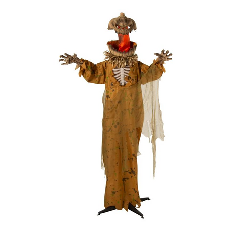 Standing Pop Up Head Pumpkin Man Halloween Decoration 5 1/2 Ft.