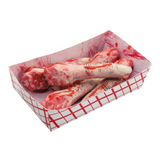 Food Tray of Fingers Plastic Halloween Decoration 6 1/4 x 2 1/2